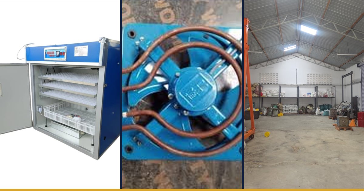 Commercial egg incubators, spare parts and warehouse stock at Fuga Equipment