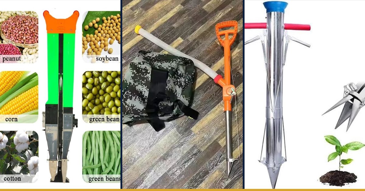 Seed planter, fertiliser applicator and transplanter for land preparation