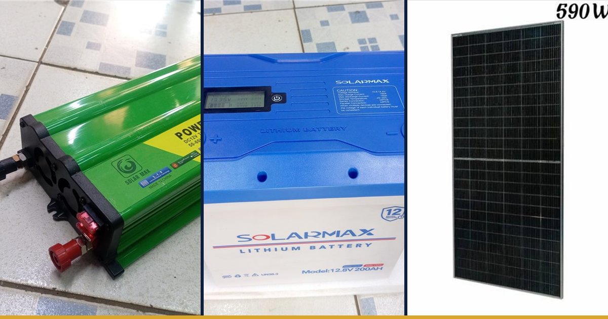 Solar inverter, lithium battery and solar panel stocked by Fuga Equipment